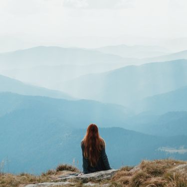 a person mediating in a quiet place