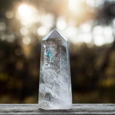 a simple clear crystal