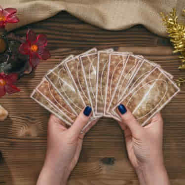 a tarot card deck